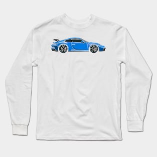 Porsche 911 GT3 blue Long Sleeve T-Shirt